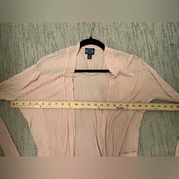 Medium scoop Women's Pink cardigan - Picture 3 of 4